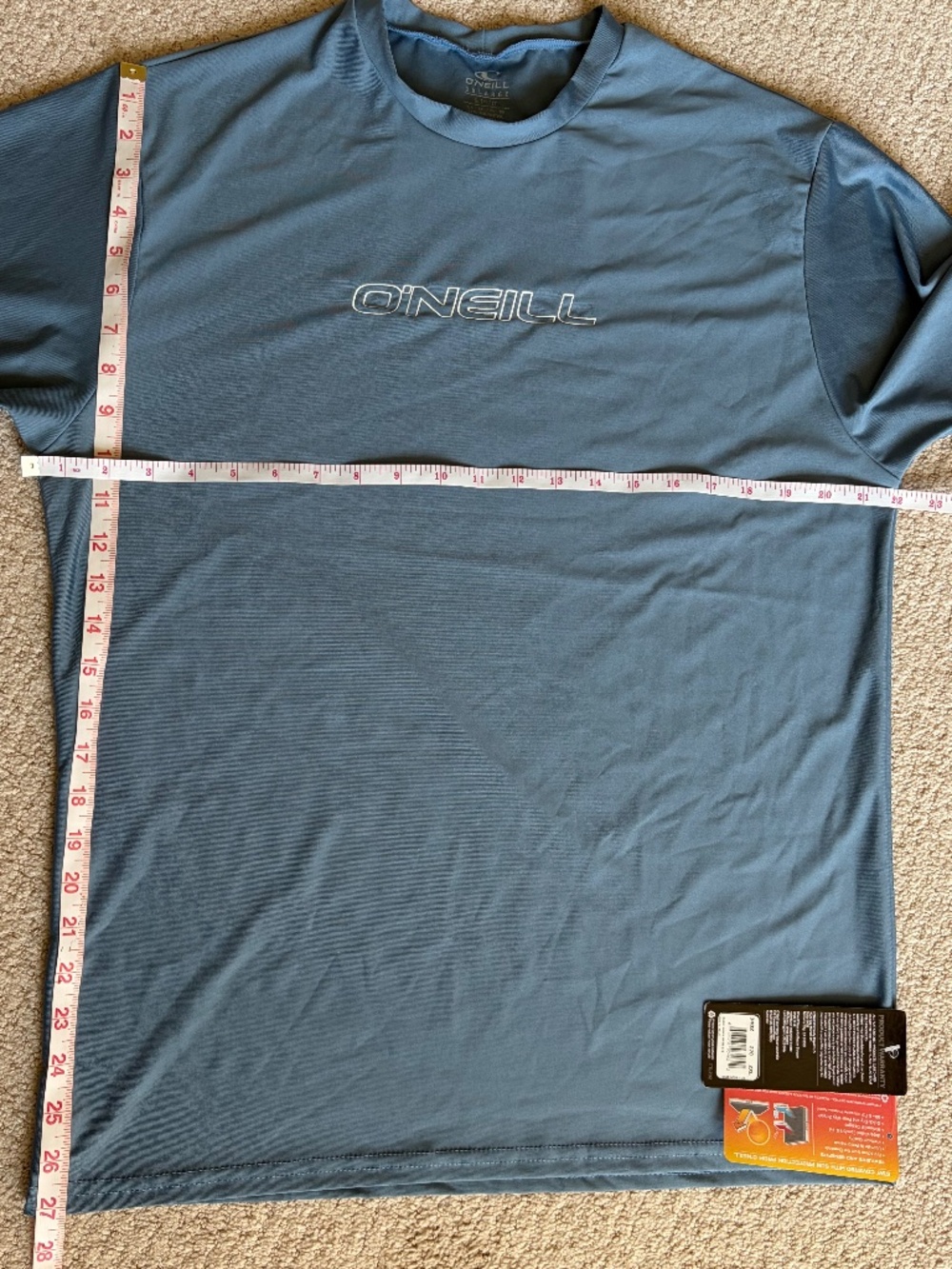 O"NEILL Basic Skins 50+ Sun Shirt XXL Blue - Picture 9 of 14